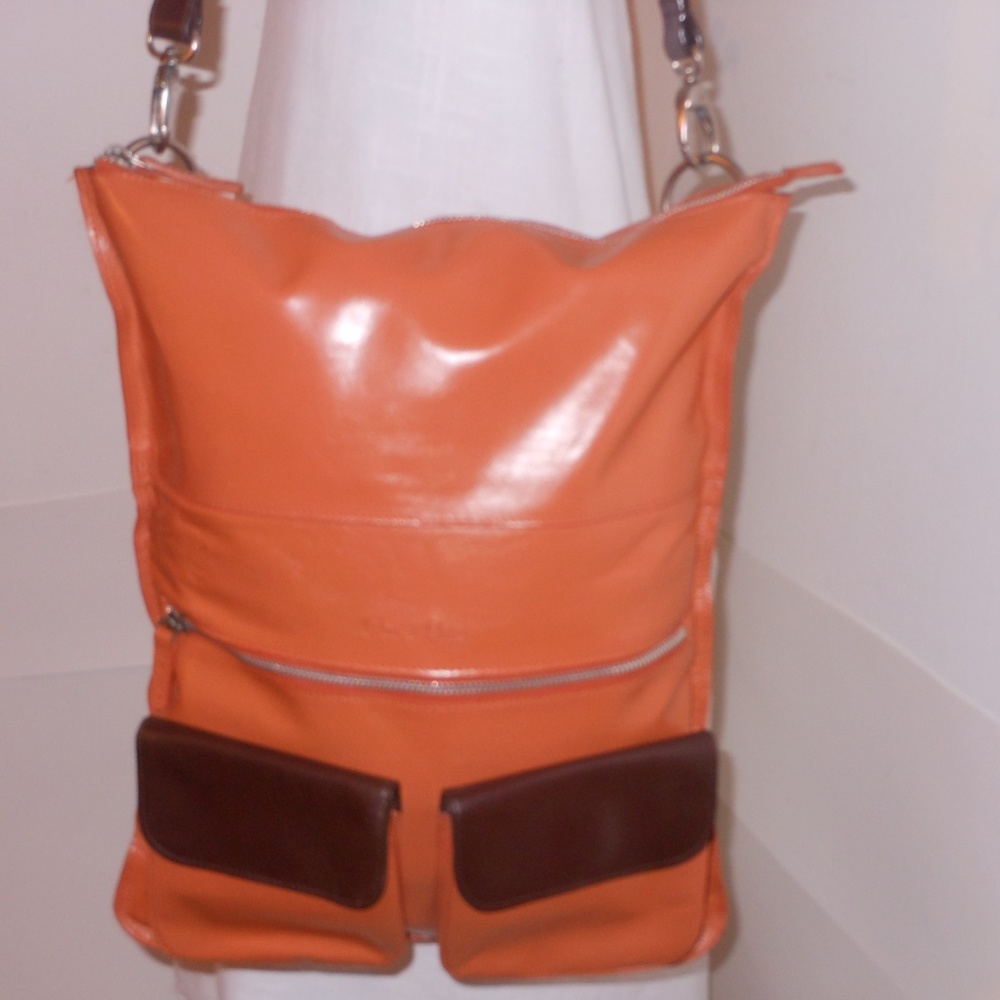 CLEO & PATEK MULTI-COLOR GENUINE LEATHER BAG - Picture 3 of 7